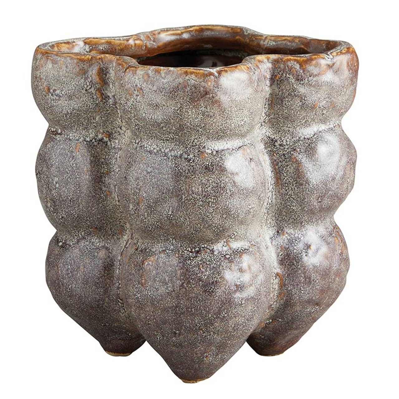 Brown Bubble Pot - HER Home Design Boutique